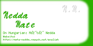 nedda mate business card